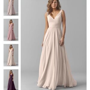 Watters Bridesmaid Dress - Karen Style, size 0, pink Tulip color